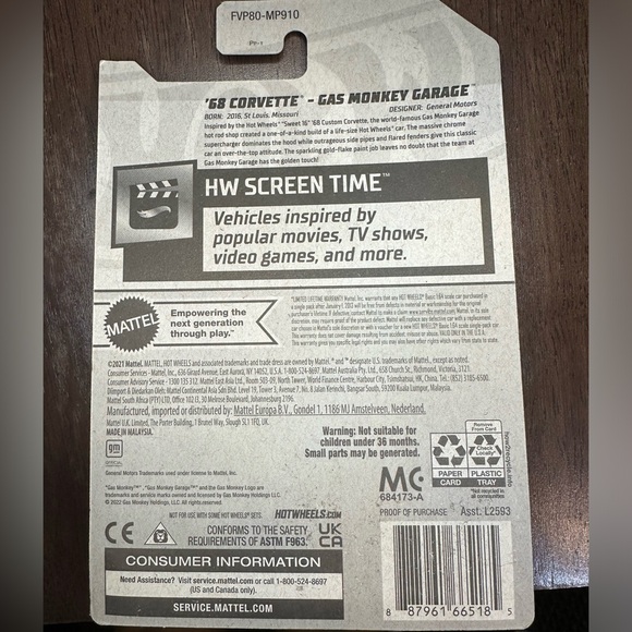 SIGNED Gas Monkey Garage ‘68 Gold Corvette - Picture 4 of 4